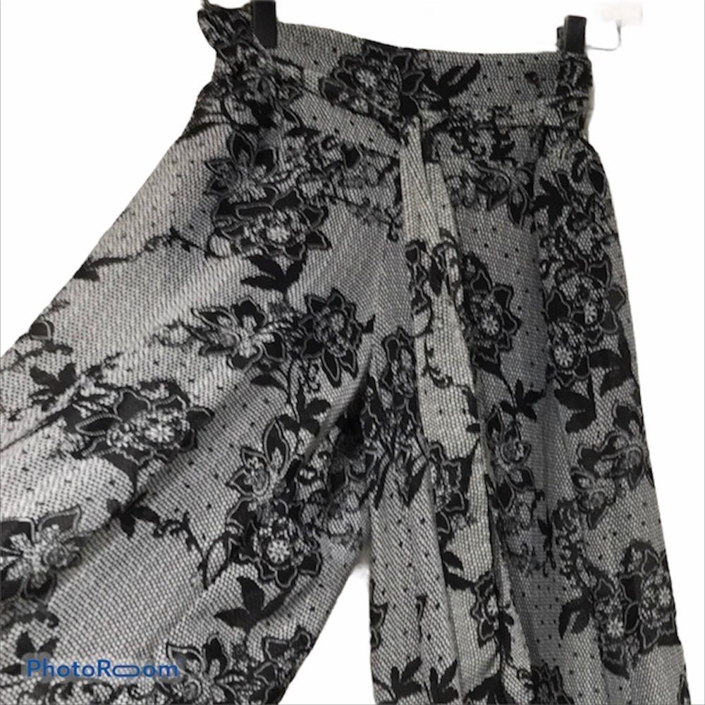 Wide-Leg Sheer Pant With Built In Shortie Short
